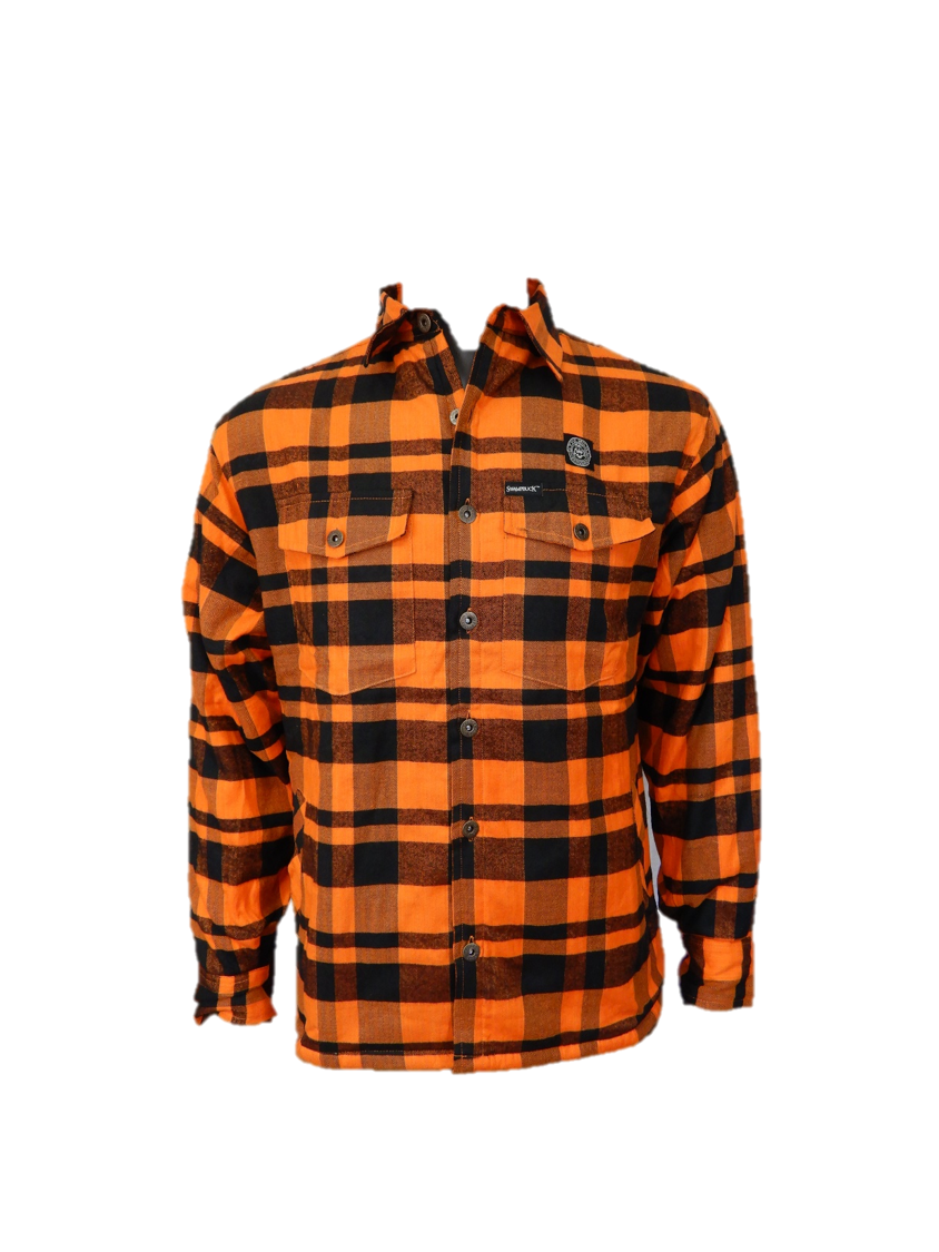 Traditional Blaze Orange Flannel shirt/jacket - The Wild Outdoors Edition