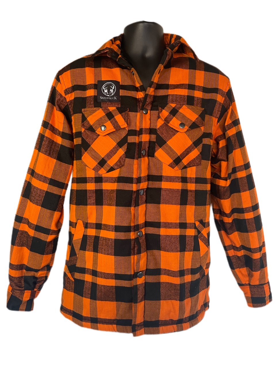 NEW - Blaze Orange Flannel shirt/jacket with Sherpa Lining!