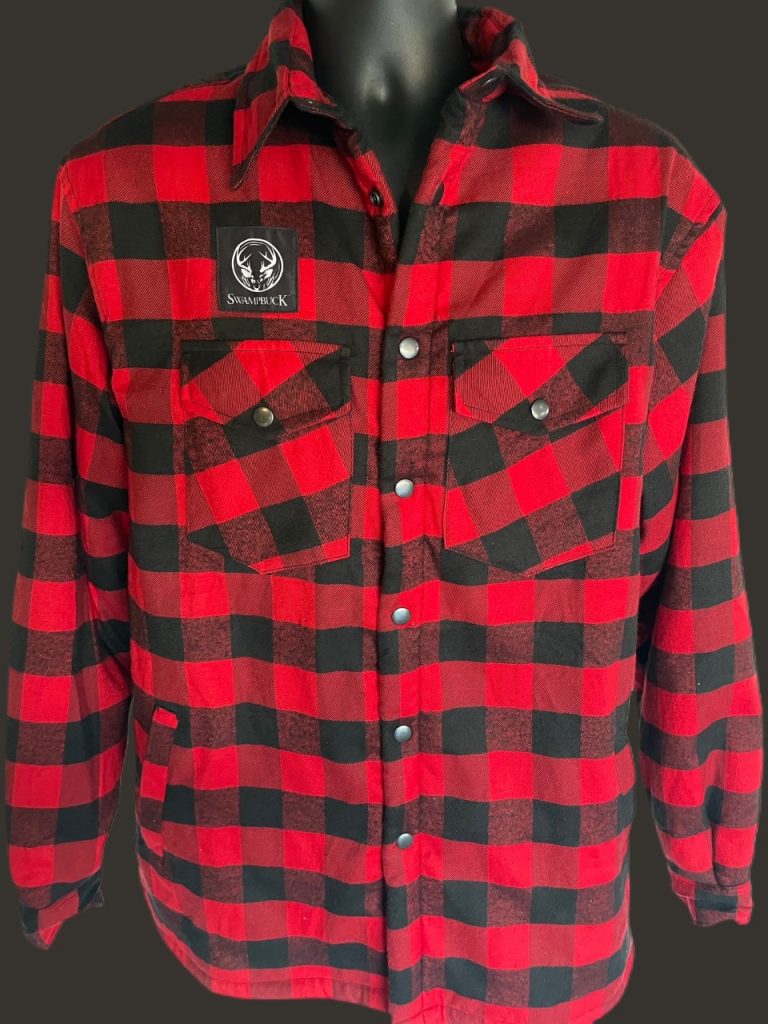 RED/BLACK Flannel shirt/jacket with Sherpa Lining! – Swamp Buck Camo